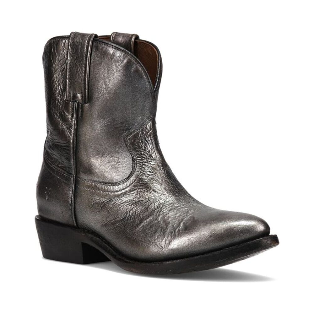 Frye Silver Ankle Boots